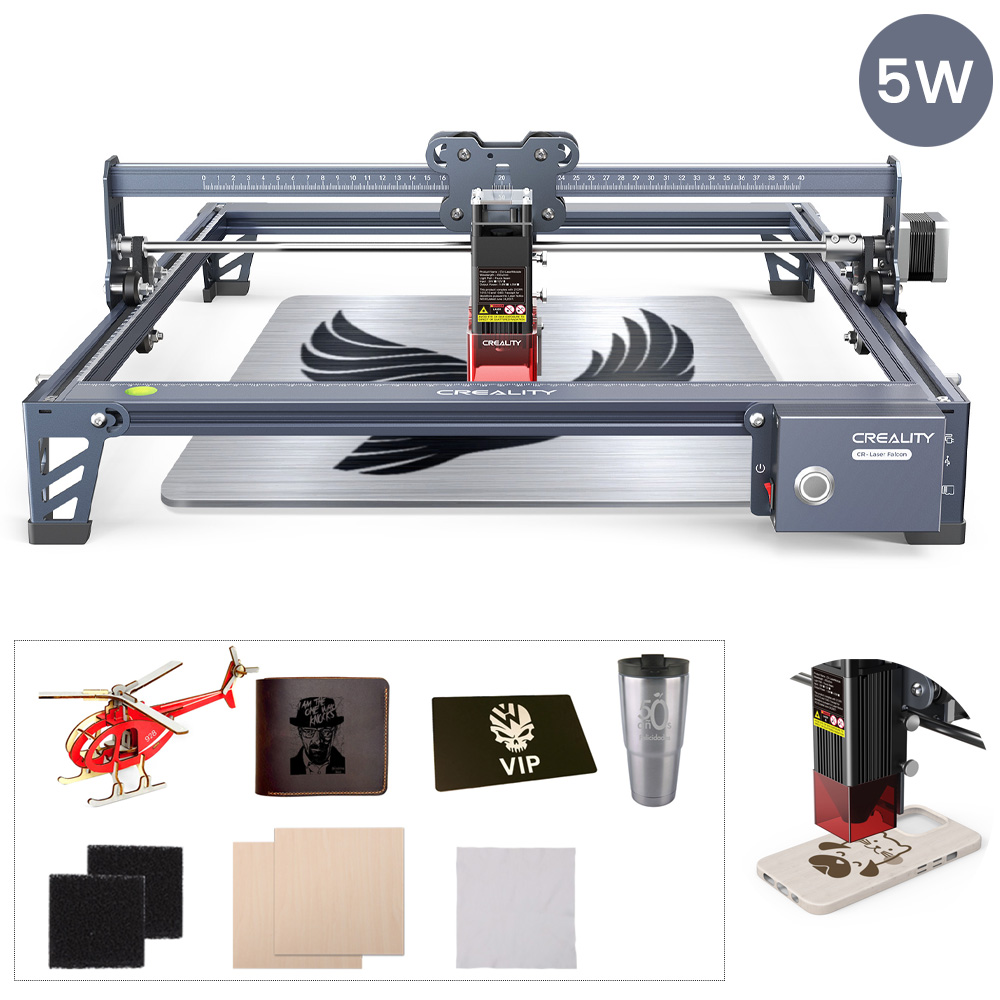 Creality Laser Engraver Machine 5W CR-Laser Falcon Easy For Beginners