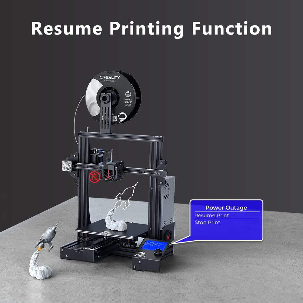 Official Creality Ender 3 V2 Neo Upgraded 3D Printer CR Touch  Auto-Leveling,Full-Metal Bowden Extruder Ender-3 V2 Upgraded for Home Use  32-bit Silent motherboard and 220x220x250mm Printing Size 