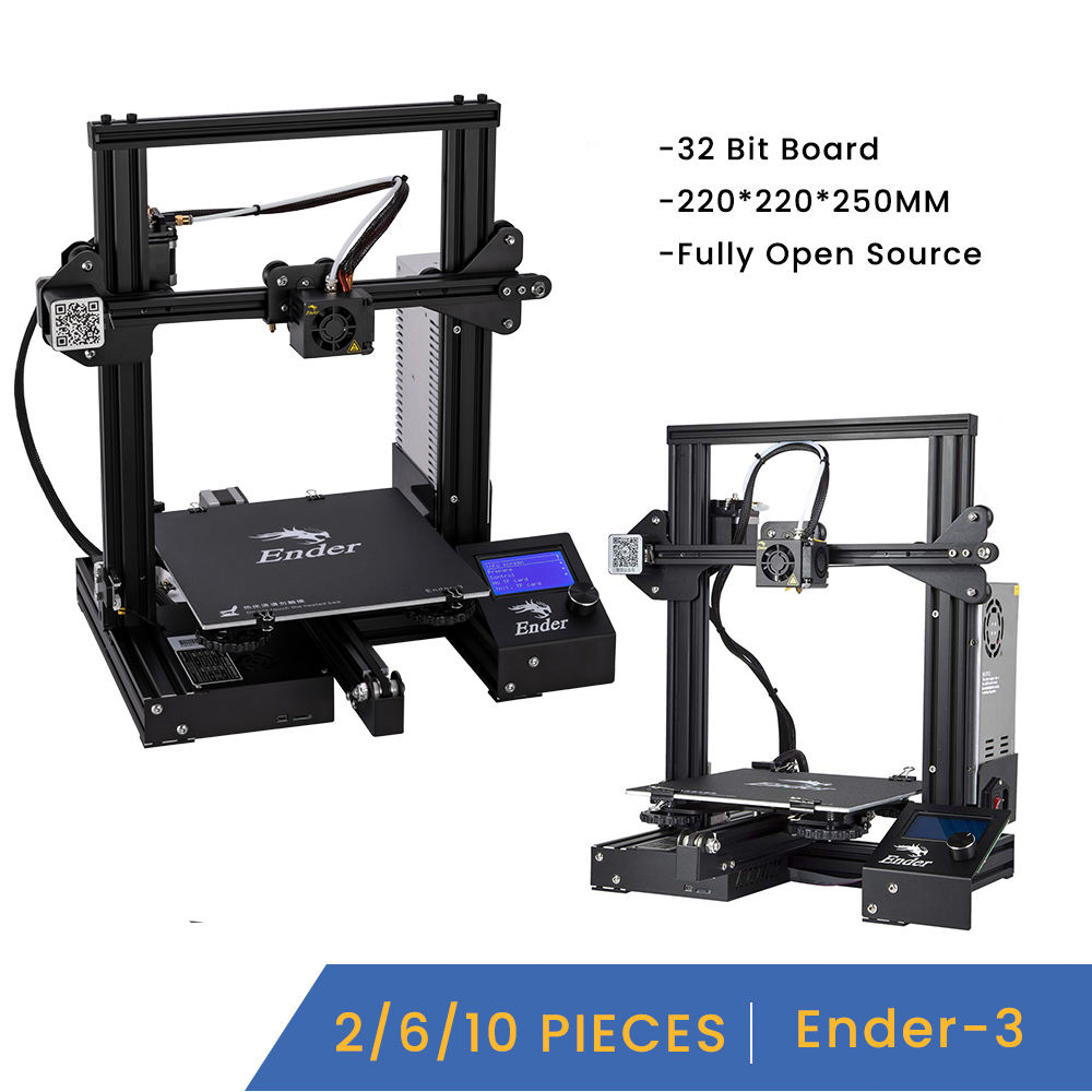 【6/10 Pieces】Ender 3 Fully Open-Source DIY 3D Printers