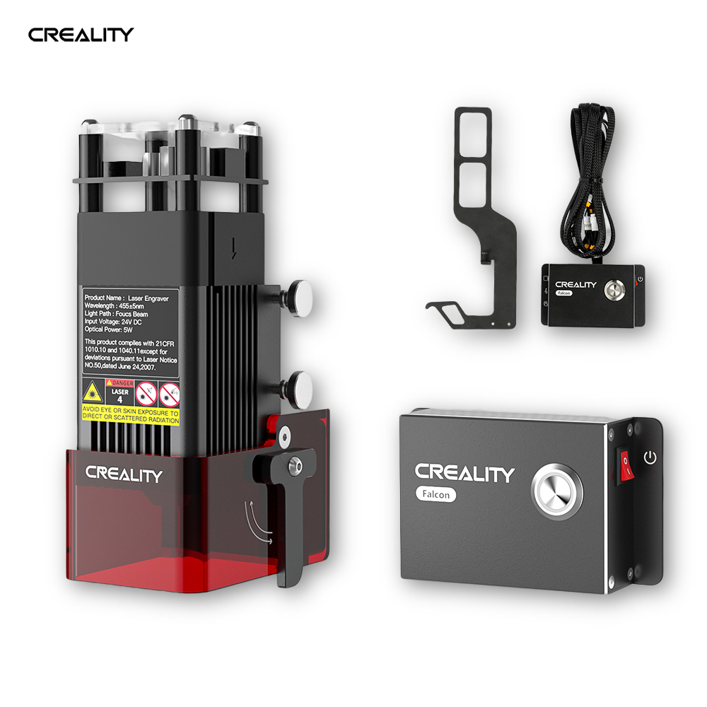2023 Upgraded Creality Laser Engraver 5W Module Kit，Laser Cutter for Ender  3 Series, Ender 3 Neo Series, Ender 3 S1 3D Printer, Compatible with