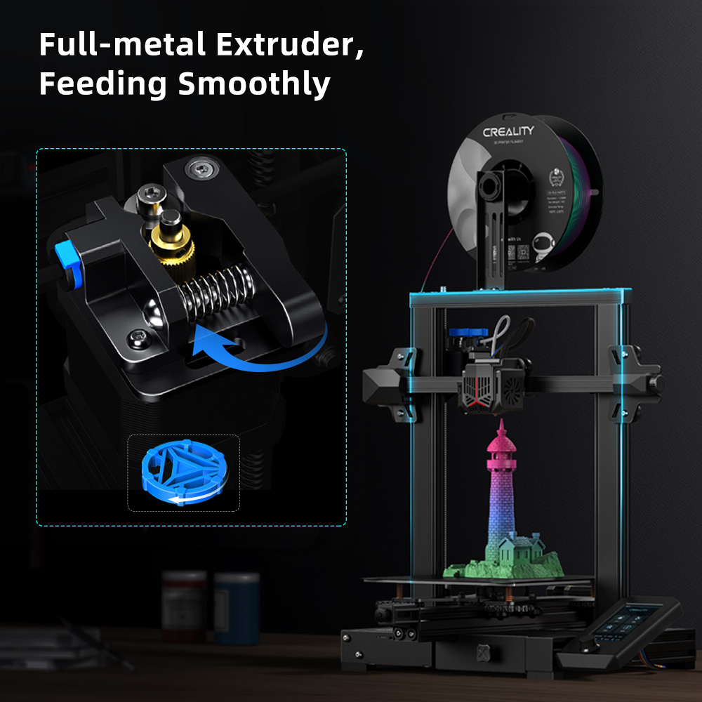 2023 Official Creality Ender-3 V2 Neo 3D Printer Integrated Design