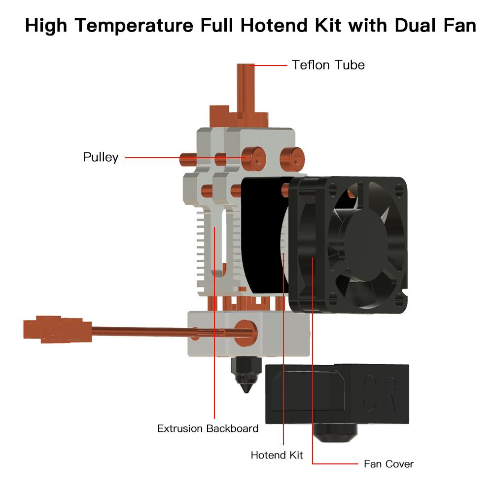 High-Temperature Full Hotend Kit for Ender 3/Ender 3 Pro