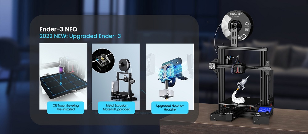 CREALITY 3D Extrudeur Titan Kit pour Ender-3 Ender-3 V2 Ender-3 V2 Neo  Ender-3 Neo